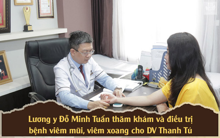 DV Thanh Tú chữa viêm xoang bằng bài thuốc nam Đỗ Minh Đường sau khi khám