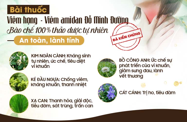 Bài thuốc được bào chế từ 100% dược liệu chuẩn sạch