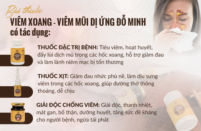 Bài thuốc nam chữa viêm xoang, viêm mũi dị ứng