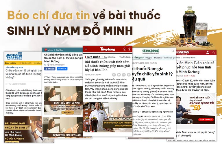 Báo chí nói gì về bài thuốc Sinh lý nam Đỗ Minh