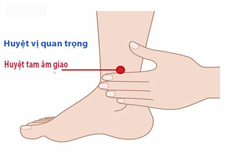 Bấm huyệt tâm giao giúp chữa rối loạn cương dương