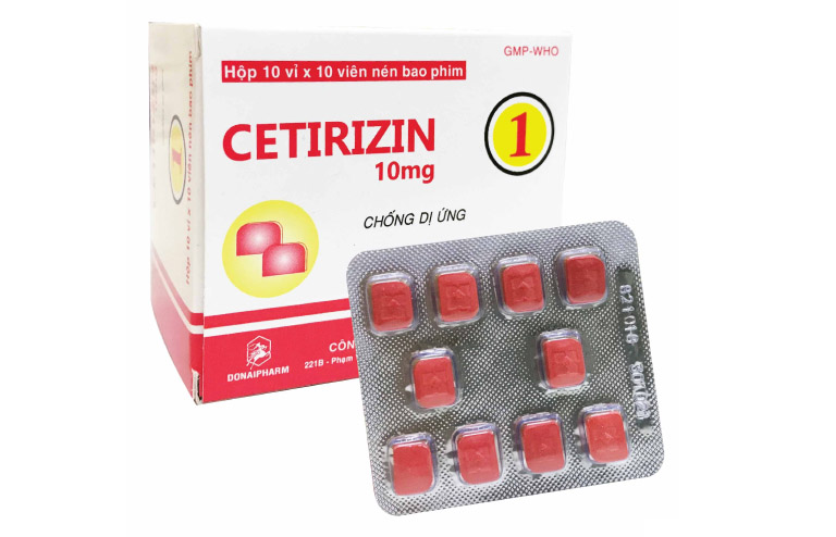 Cetirizine có tác dụng giảm ngứa và cải thiện triệu chứng nổi mề đay