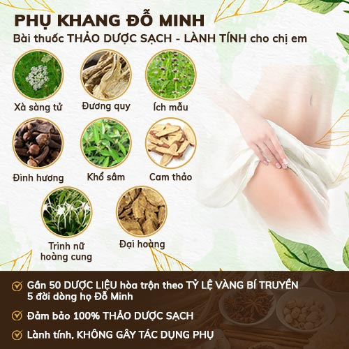 Thông tin bài thuốc Phụ khang Đỗ Minh