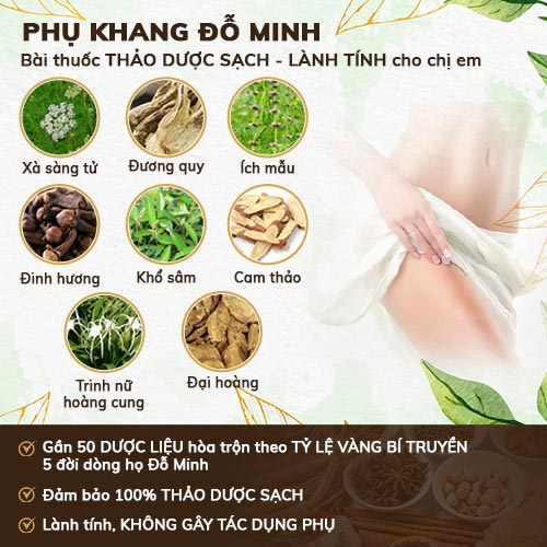 THÔNG TIN BÀI THUỐC PHỤ KHANG ĐỖ MINH