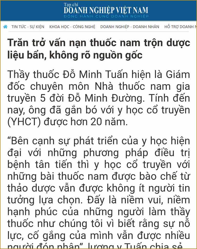 Lương y Tuấn trăn trở về vấn nạn thuốc nam kém chất lượng