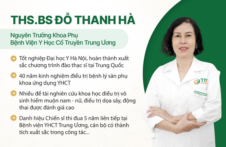 ThS.BS Đỗ Thanh Hà - Nguyên Trưởng khoa Phụ Bệnh viện YHCT Trung ương đánh giá bài thuốc