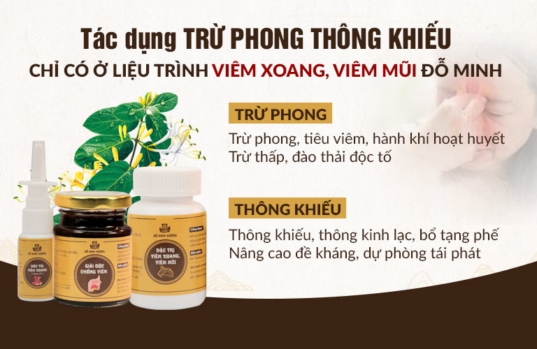 Cơ chế tác động bài thuốc Viêm Xoang Đỗ Minh