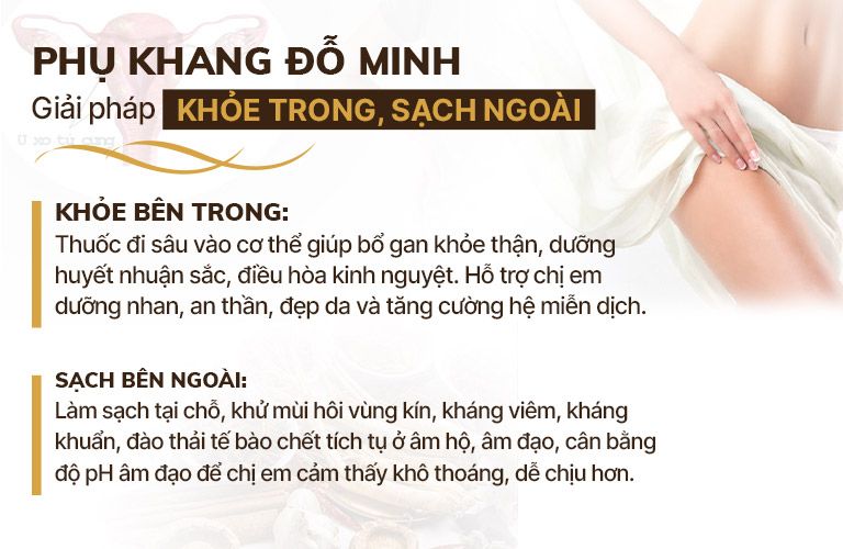 Cơ chế điều trị thuốc phụ khang Đỗ Minh