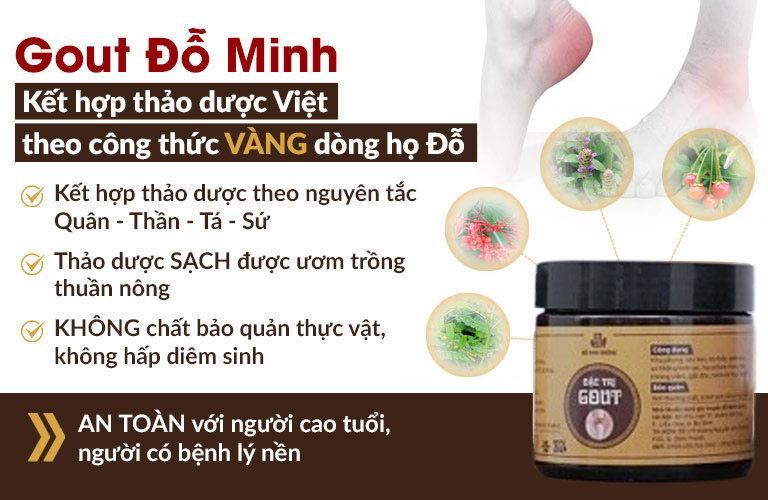 Thành phần thuốc gout Đỗ Minh