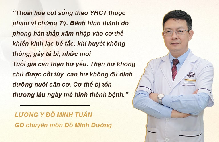 Nguyên nhân gây thoái hóa cột sống theo YHCT