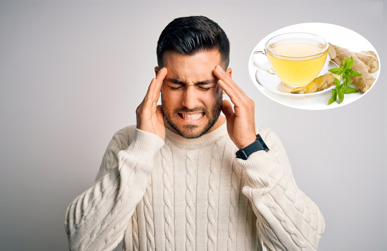 Trà gừng có thể giúp giảm đau đầu trong những trường hợp đau đầu nhẹ