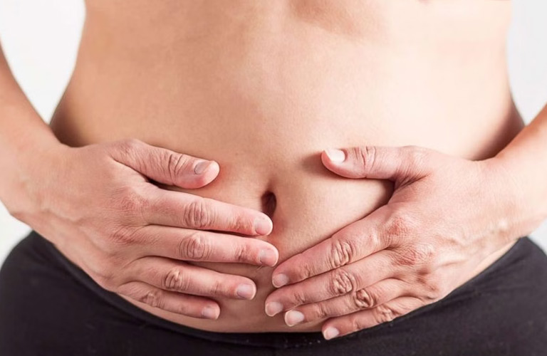Cảm giác đầy hơi, chướng bụng có thể xuất hiện dù bà con ăn không quá no